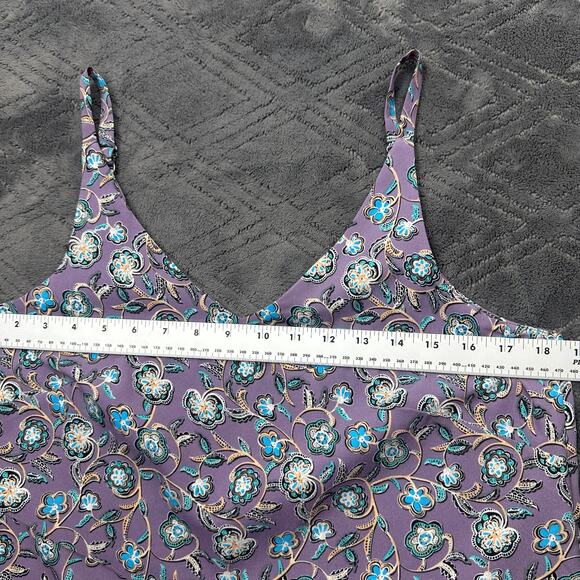 CAbi #3453 Floral Print Scrollwork Cami Top Sz Small Purple Dainty Whimsy Girly - Picture 3 of 14